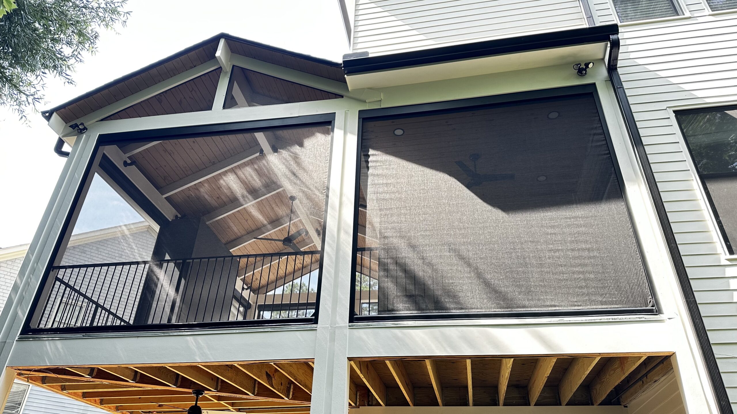New motorized Phantom screen installation near Norcross, GA